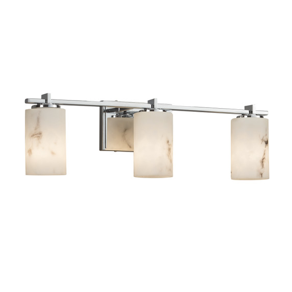 Bathroom Fixtures Three Lights by Justice Designs ( 102 | FAL-8443-10-CROM LumenAria ) 