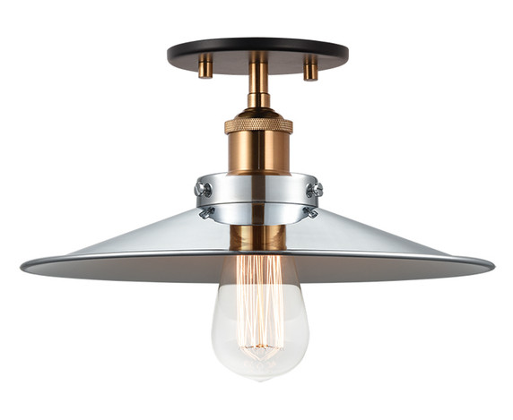 Flush Mounts Drum Shade by Matteo Lighting ( 423 | X46112AGCH Bulstrode'S Workshop ) 