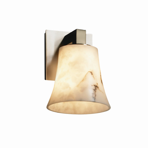 Sconces Single Glass by Justice Designs ( 102 | FAL-8921-20-NCKL-LED1-700 LumenAria ) 