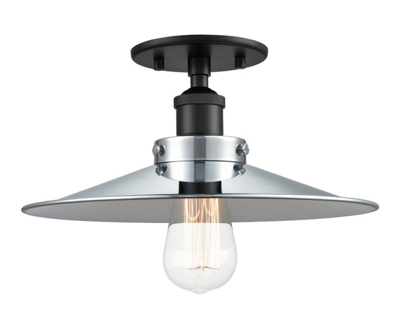 Semi-Flush Mts. Glass Down by Matteo Lighting ( 423 | X46112BKCH Bulstrode'S Workshop ) 
