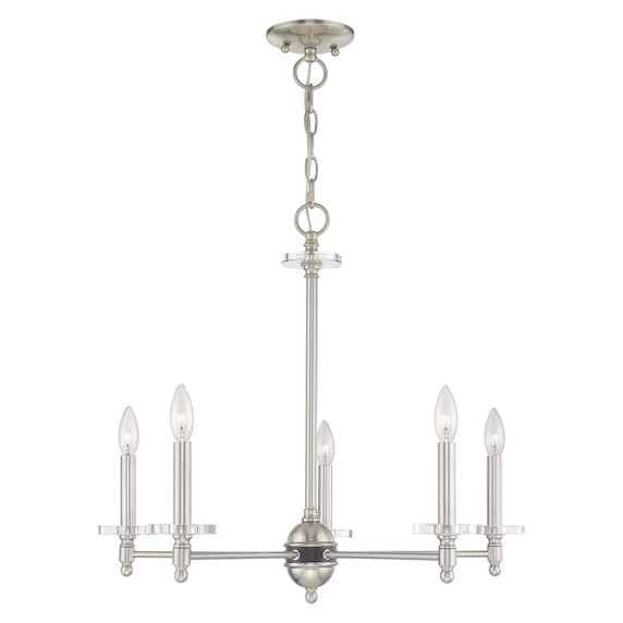 Mid. Chandeliers Candle by Livex Lighting ( 107 | 42705-91 Bennington ) 