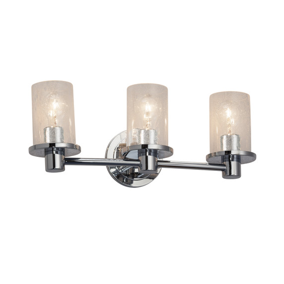 Bathroom Fixtures Three Lights by Justice Designs ( 102 | FSN-8513-10-SEED-CROM Fusion ) 
