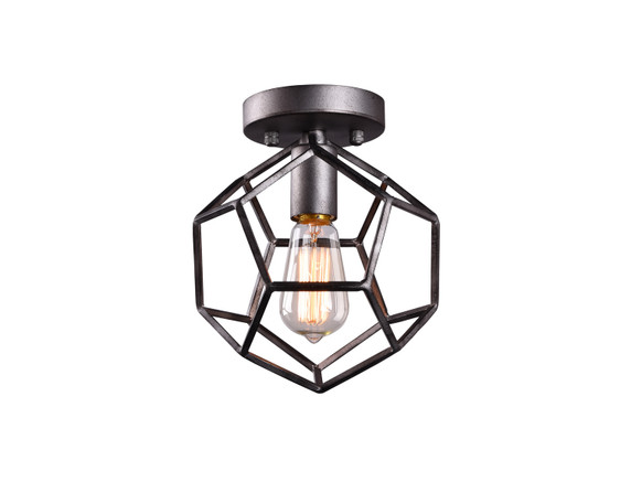 Semi-Flush Mts. Cage by Matteo Lighting ( 423 | X54601RB Geometry Series ) 