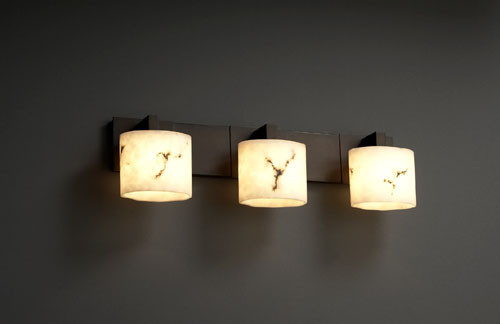 Bathroom Fixtures Three Lights by Justice Designs ( 102 | FAL-8923-30-DBRZ LumenAria ) 