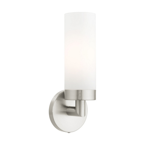 Sconces Single Glass by Livex Lighting ( 107 | 15071-91 Aero ) 