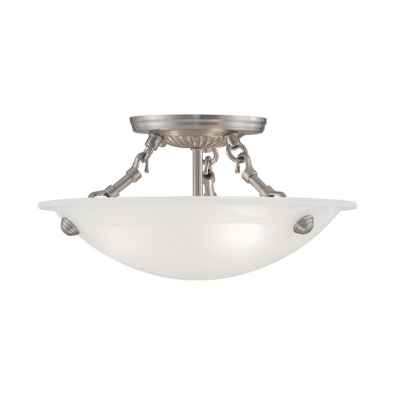 Semi-Flush Mts. Bowl Style by Livex Lighting ( 107 | 4272-91 Oasis ) 