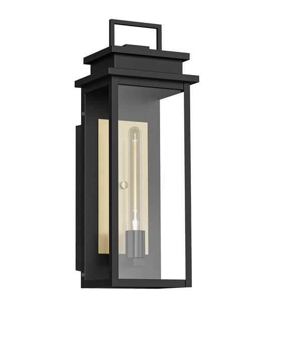 Exterior Wall Mt./Flush by Lighting One E ( 159 | V1-29600BK-AB Cyrus ) 