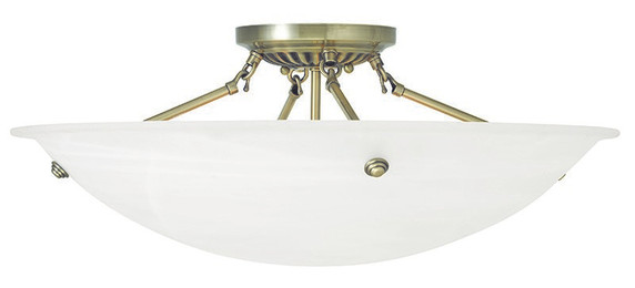 Semi-Flush Mts. Bowl Style by Livex Lighting ( 107 | 4275-01 Oasis ) 