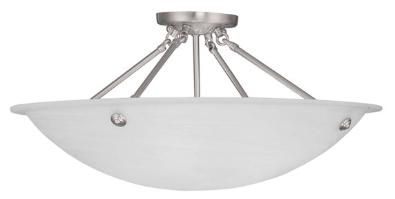 Semi-Flush Mts. Bowl Style by Livex Lighting ( 107 | 4275-91 Oasis ) 