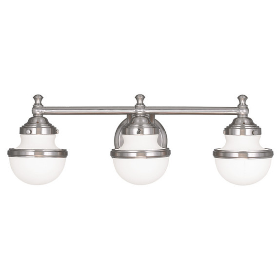 Bathroom Fixtures Three Lights by Livex Lighting ( 107 | 5713-91 Oldwick ) 