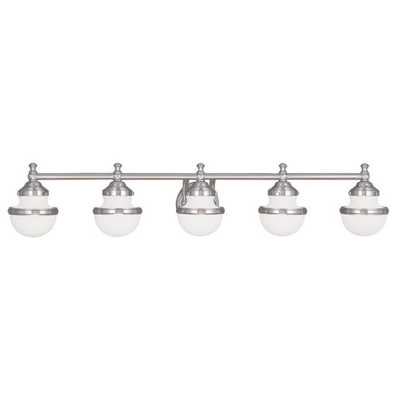 Bathroom Fixtures Five+Lights by Livex Lighting ( 107 | 5715-91 Oldwick ) 