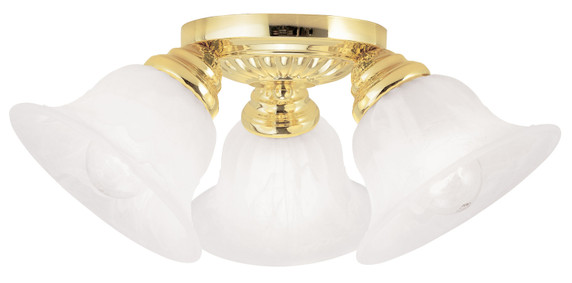 Semi-Flush Mts. Glass Down by Livex Lighting ( 107 | 1529-02 Edgemont ) 
