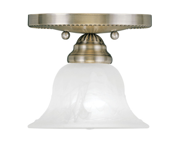 Semi-Flush Mts. Glass Down by Livex Lighting ( 107 | 1530-01 Edgemont ) 