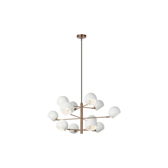 Large Chandeliers Metal Shade by Matteo Lighting ( 423 | C31712MWAG Orb ) 