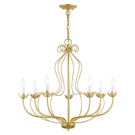 Mid. Chandeliers Candle by Livex Lighting ( 107 | 42907-33 Katarina ) 