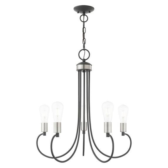 Mid. Chandeliers Candle by Livex Lighting ( 107 | 42925-76 Bari ) 