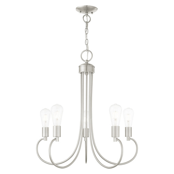 Mid. Chandeliers Candle by Livex Lighting ( 107 | 42925-91 Bari ) 