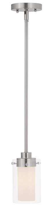 Mini Pendants Glass Down by Livex Lighting ( 107 | 1540-91 Manhattan ) 