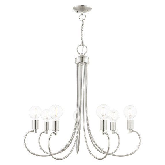 Mid. Chandeliers Candle by Livex Lighting ( 107 | 42927-91 Bari ) 