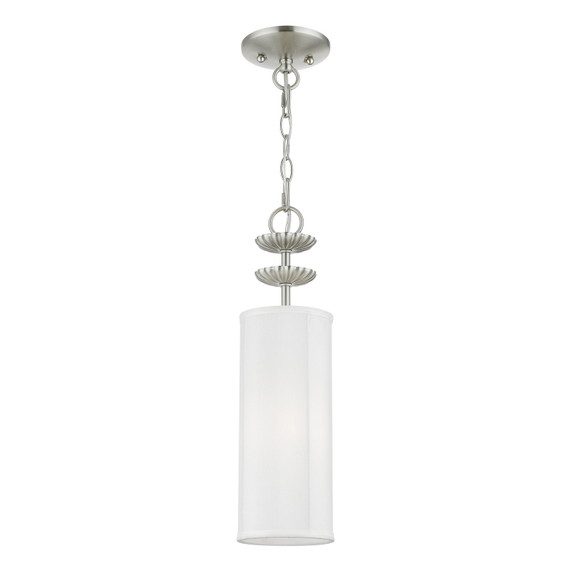 Mini Pendants Drum Shade by Livex Lighting ( 107 | 42981-91 Brookdale ) 