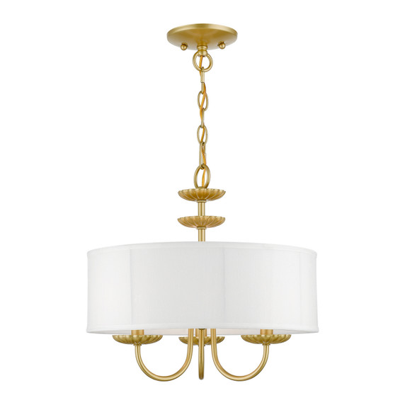 Mini Chandeliers Drum Shade by Livex Lighting ( 107 | 42983-33 Brookdale ) 