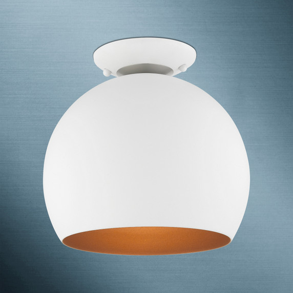 Flush Mounts Metal Shade by Livex Lighting ( 107 | 43390-03 Piedmont ) 