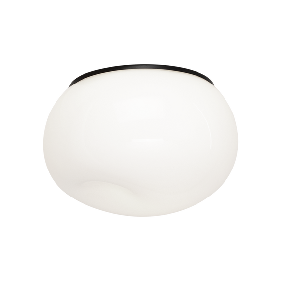 Flush Mounts Bowl Style by Matteo Lighting ( 423 | M14021BKOP Gelasin ) 