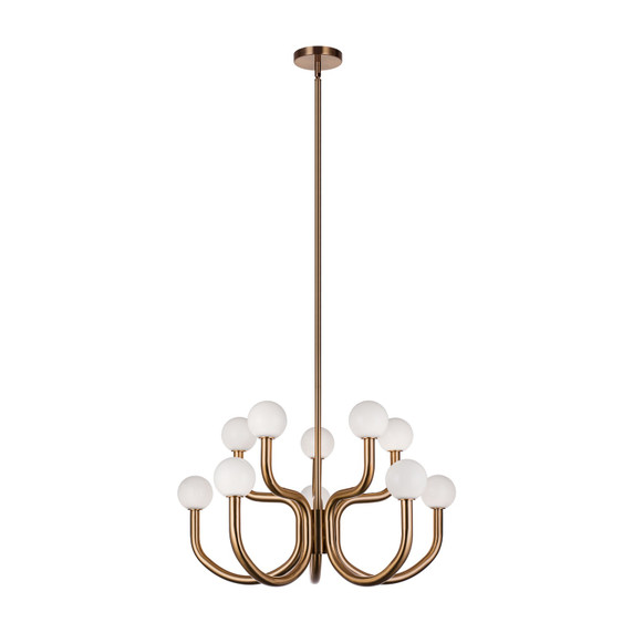 Mid. Chandeliers Glass Up by Matteo Lighting ( 423 | C34210AGOP Joelle ) 