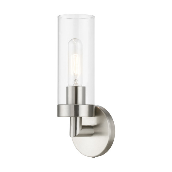 Sconces Single Glass by Livex Lighting ( 107 | 16171-91 Ludlow ) 