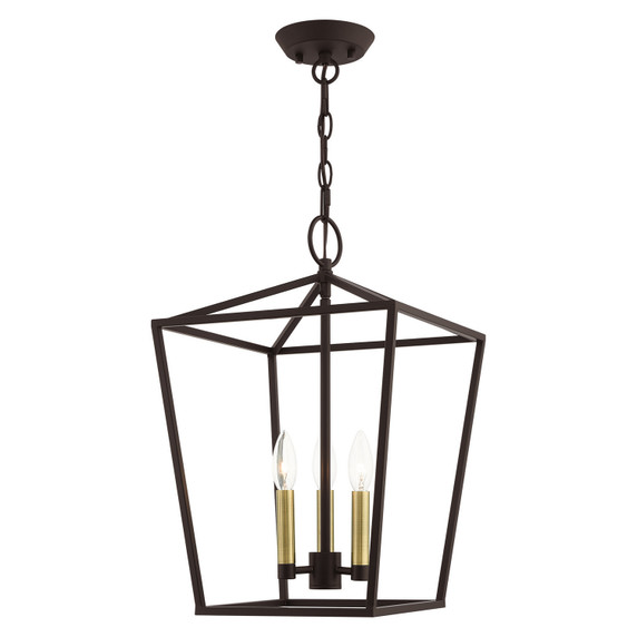 Semi-Flush Mts. Cage by Livex Lighting ( 107 | 49433-07 Devone ) 