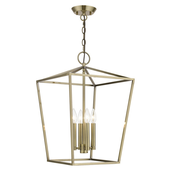Foyer/Hall Lanterns Open Frame by Livex Lighting ( 107 | 49434-01 Devone ) 