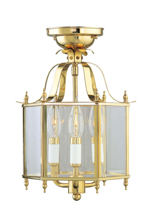 Semi-Flush Mts. Cage by Livex Lighting ( 107 | 4403-02 Livingston ) 