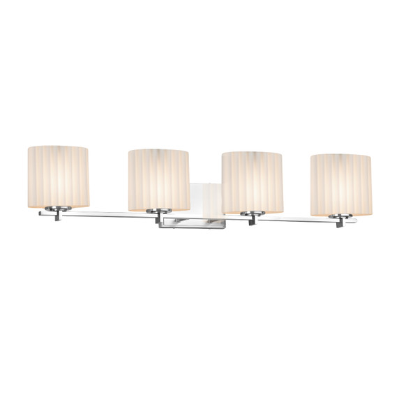 Bathroom Fixtures Four Lights by Justice Designs ( 102 | POR-8444-30-PLET-CROM Limoges ) 