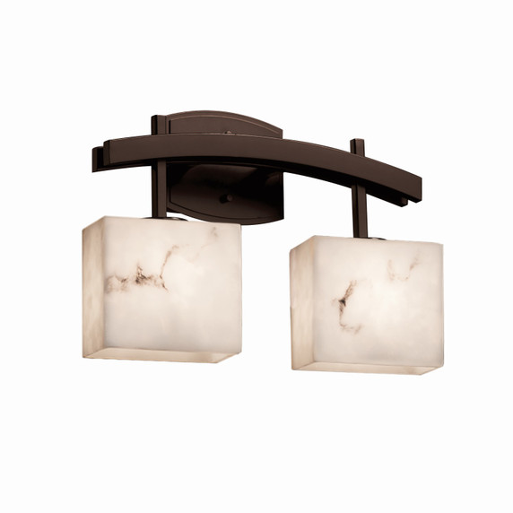 Bathroom Fixtures Two Lights by Justice Designs ( 102 | FAL-8592-55-DBRZ-LED2-1400 LumenAria ) 