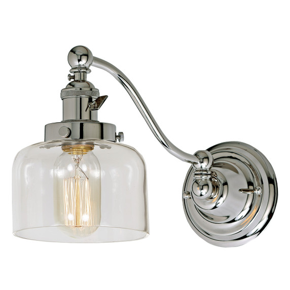 Sconces Single Glass by JVI Designs ( 261 | 1253-15 S4 Soho ) 