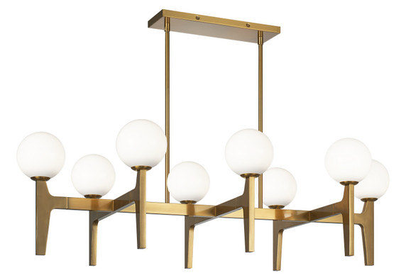 Linear/Island 4 Light + by Matteo Lighting ( 423 | C34918AGOP Scriben ) 
