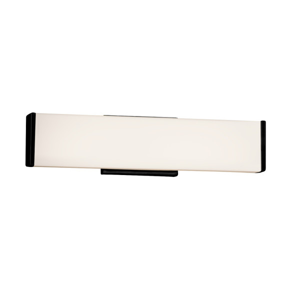 Bathroom Fixtures Cylindrical / Linear by Justice Designs ( 102 | FSN-8601-OPAL-MBLK Fusion ) 
