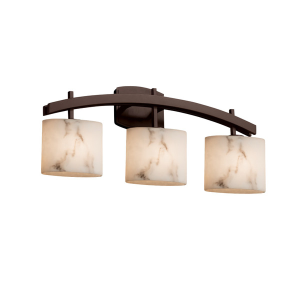 Bathroom Fixtures Three Lights by Justice Designs ( 102 | FAL-8593-30-DBRZ-LED3-2100 LumenAria ) 