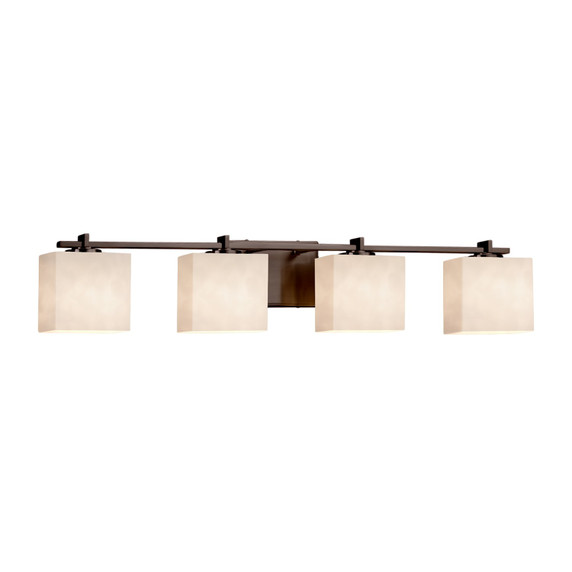 Bathroom Fixtures Four Lights by Justice Designs ( 102 | CLD-8444-55-DBRZ-LED4-2800 Clouds ) 