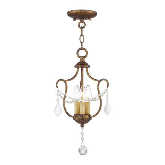 Mini Chandeliers Candle by Livex Lighting ( 107 | 6420-71 Chesterfield ) 