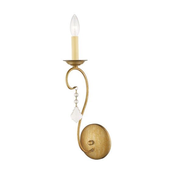 Sconces Single Candle by Livex Lighting ( 107 | 6421-48 Chesterfield ) 