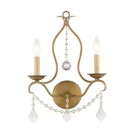 Sconces Double Candle by Livex Lighting ( 107 | 6422-48 Chesterfield ) 