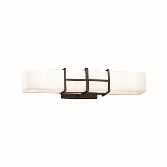 Bathroom Fixtures Cylindrical / Linear by Justice Designs ( 102 | FSN-8640-OPAL-DBRZ Fusion ) 