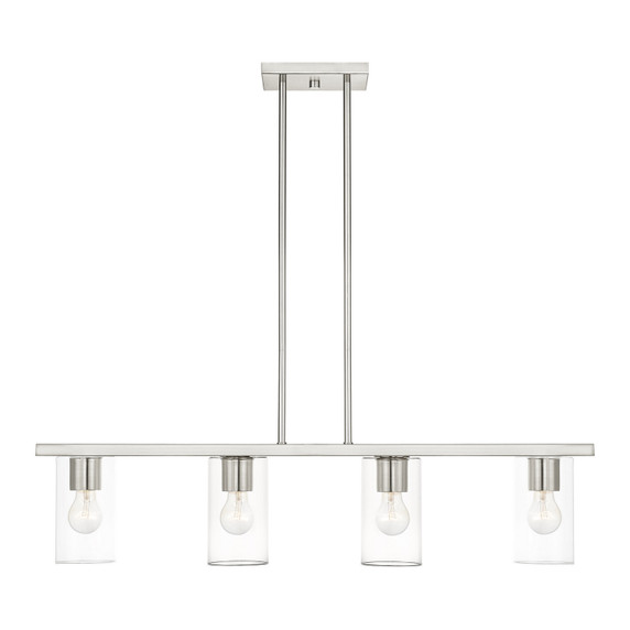 Linear/Island 4 Light + by Livex Lighting ( 107 | 45474-91 Zurich ) 