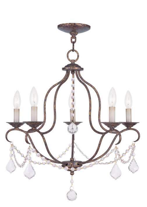 Mid. Chandeliers Candle by Livex Lighting ( 107 | 6435-71 Chesterfield ) 