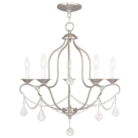 Mid. Chandeliers Candle by Livex Lighting ( 107 | 6435-91 Chesterfield ) 