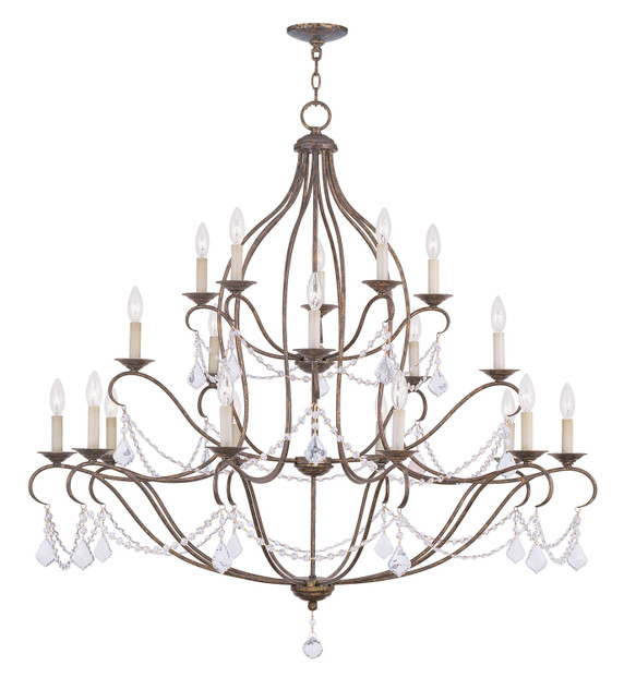 Large Chandeliers Candle by Livex Lighting ( 107 | 6439-71 Chesterfield ) 