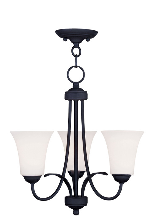 Mini Chandeliers Glass Shade by Livex Lighting ( 107 | 6473-04 Ridgedale ) 