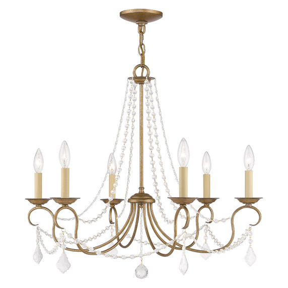 Mid. Chandeliers Candle by Livex Lighting ( 107 | 6516-48 Pennington ) 