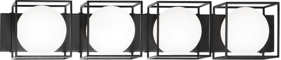 Bathroom Fixtures Four Lights by Matteo Lighting ( 423 | S03804BK Squircle ) 